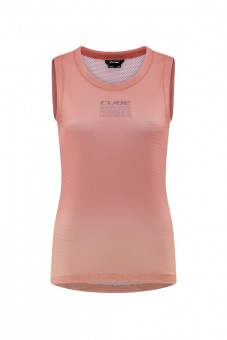 Cube Mesh Damen Fahrrad Body Shirt Unterhemd coral rot 2026 XXXL (46)