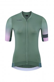 Cube Blackline Fade Damen Fahrrad Trikot kurz grün 2023 