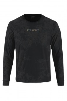 Cube Vertex Flow Fahrrad Trikot lang schwarz 2026 L (50/52)