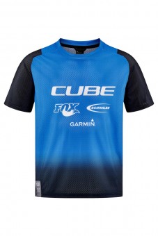 Cube Vertex Rookie X Actionteam Kinder Fahrrad Trikot kurz schwarz/blau 2024 XXL (158/164)
