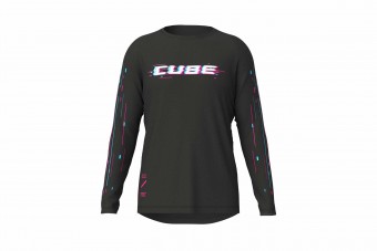 Cube Glitch Fahrrad Trikot lang schwarz 2027 