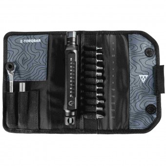 Topeak E-TorqBar 1-10 Nm Werkzeugset mit digitaler Drehmomenthülse schwarz 
