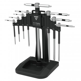 Topeak T-Innensechrund Speed Wrench Set Schlüsselset silberfarben/schwarz 