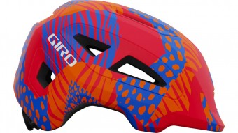 Giro Scamp II Kinder Fahrrad Helm matt animal rot 2025 