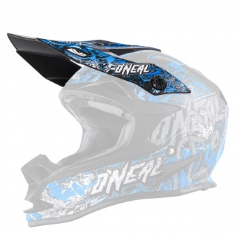 O'neal Visor 7 Series Evo Menace Helm Visier blau/weiß Oneal 