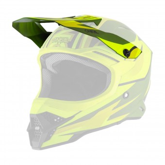 O'neal 3 Series Riff 2.0 Visor Helm Blende Schirm gelb/grün Oneal 