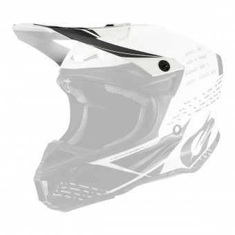 O'neal 5 Series Polyacrylite Trace Visor Helm Blende Schirm weiß/schwarz Oneal 