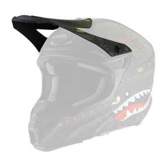 O'neal 5 Series Polyacrylite Warhawk Visor Helm Blende Schirm schwarz/grün Oneal 