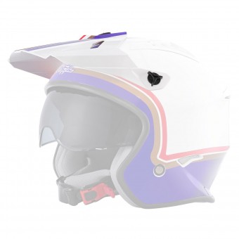 O'neal Volt Rothmans Visor Helm Blende Schirm weiß/lila Oneal 