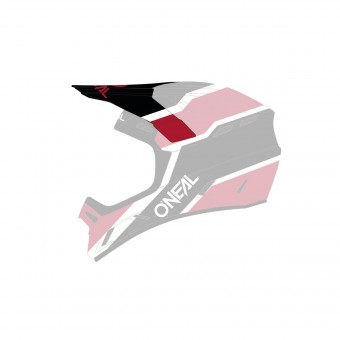 O'neal Backflip Strike Visor Helm Blende Schirm schwarz/rot Oneal 