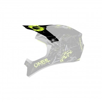 O'neal Backflip Zombie Visor Helm Blende Schirm schwarz/gelb Oneal 