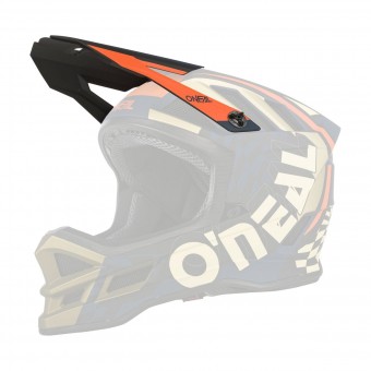 O'neal Blade Polyacrylite Zyphr Visor Helm Blende Schirm schwarz/orange Oneal 