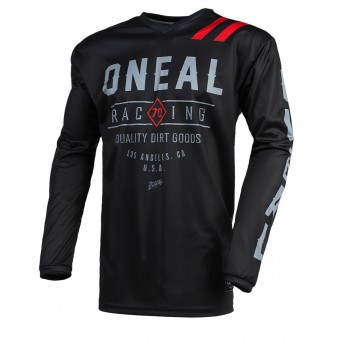 O'neal Element Dirt FR Jersey Trikot lang schwarz/grau 2024 Oneal 