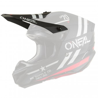 O'Neal 5 Series Polyacrylite Squadron Visor Helm Blende Schirm schwarz/grau Oneal 