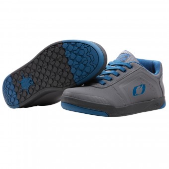 O'Neal Pinned Pro Flat Dirt MTB Fahrrad Schuhe grau/blau 2026 Oneal 