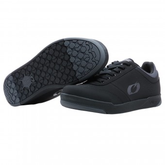 O'Neal Pumps Flat Dirt MTB Fahrrad Schuhe schwarz/grau 2026 Oneal 