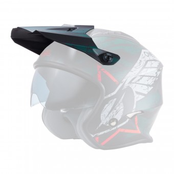 O'Neal Volt Wing Visor Helm Blende Schirm schwarz/grün Oneal 