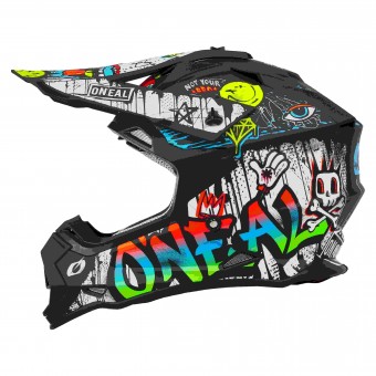 O'Neal 3 Series Rancid Youth Kinder Motocross Enduro MTB Helm schwarz/weiß 2026 Oneal 