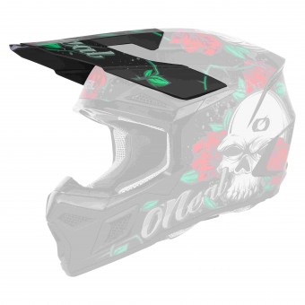 O'Neal 3 Series Melancia Visor Youth Kinder Helm Blende Schirm schwarz/grün Oneal 