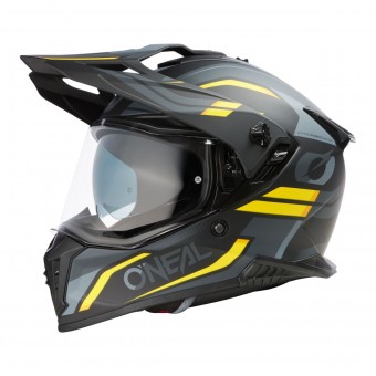 O'Neal A Series Spike Motorrad Helm schwarz/grau/gelb 2025 Oneal 