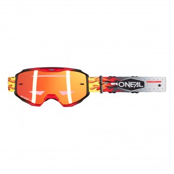 O'Neal B10 HR Youth Kinder Goggle MX DH Brille schwarz/rot/radium rot Oneal 
