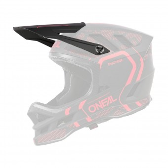 O'Neal Blade Polyacrylite Strike Visor Helm Blende Schirm schwarz/rot Oneal 