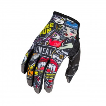 O'Neal Mayhem Crank MX DH FR Handschuhe lang schwarz/multi 2026 Oneal L (9)