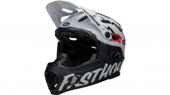 Bell Super DH Spherical Fahrrad Helm Fasthouse matt schwarz/weiß 2025 