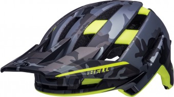 Bell Super Air Spherical MTB Fahrrad Helm matt camo grau/gelb 2025 