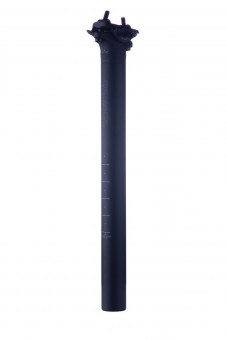 Sixpack Menace Fahrrad Sattelstütze 350mm x 27.2mm / 31.6mm stealth schwarz 