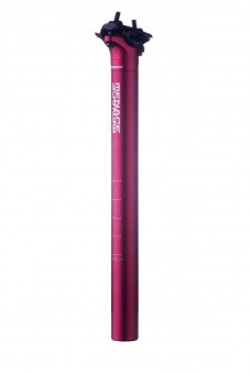 Sixpack Menace Fahrrad Sattelstütze 350mm x 27.2mm / 31.6mm rot 27.2mm