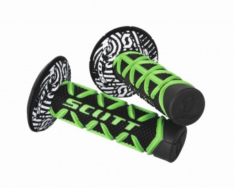 Scott Diamond MX Motorrad Griffe inkl.Donut schwarz/grün 