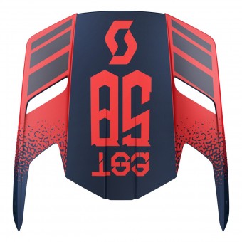 Scott 350 Evo Retro Visor Helm Visier rot/blau 