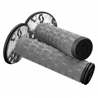 Scott Mellow MX Motorrad Griffe inkl. Donut grau/schwarz 