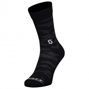 Scott Trail Camo Crew Fahrrad Socken schwarz/grau 2024 
