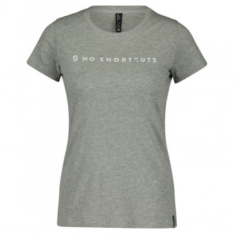 Scott No Shortcuts Damen Freizeit T-Shirt melange grau 2025 
