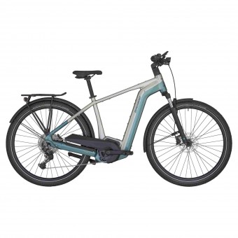 Bergamont E-Horizon LTD Premium E-Bike Trekking Pedelec silberfarben/blau 2025 