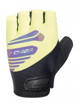 Chiba Air Plus Reflex Fahrrad Handschuhe kurz gelb/schwarz 2026 L (9)