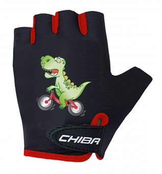 Chiba Cool Kids Dinosaurier Kinder Fahrrad Handschuhe kurz schwarz 2026 