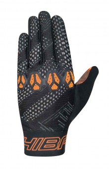 Chiba Trinity Youth Kinder Fahrrad Handschuhe lang schwarz/orange 2023 