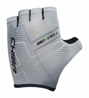 Chiba BioXCell Tan Through Fahrradhandschuhe kurz weiß/schwarz 2027 