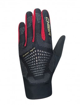 Chiba Superlight Fahrrad Handschuhe lang schwarz/rot 2026 