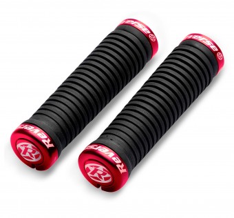 Reverse Grip Taper Fahrrad Schraubgriffe schwarz/rot 