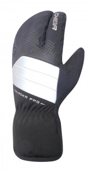 Chiba Alaska Pro Winter Fahrrad Handschuhe lang schwarz/silberfarben 2026 