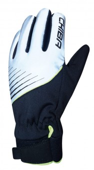Chiba Kids Waterproof Kinder Winter Fahrrad Handschuhe lang reflektierend silberfarben/schwarz 2026 