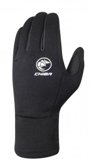 Chiba Polarfleece Kids Kinder Winter Fahrrad Handschuhe lang schwarz 2027 