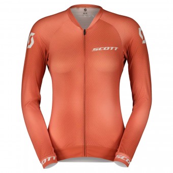 Scott RC Pro Damen Fahrrad Trikot lang rose beige 2023 