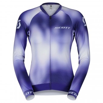 Scott RC Pro Damen Fahrrad Trikot lang dream blau 2023 XS (34/36)