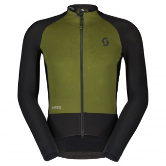 Scott RC Pro Warm Hybrid GTX Winter Fahrrad Jacke fir grün/schwarz 2026 