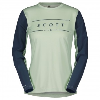 Scott Trail Vertic DH Damen Fahrrad Trikot lang fresh grün 2024 